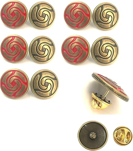 Amazon | 呪術廻戦 校章ボタン10枚 コレクション 五条悟 虎杖悠仁 伏黒